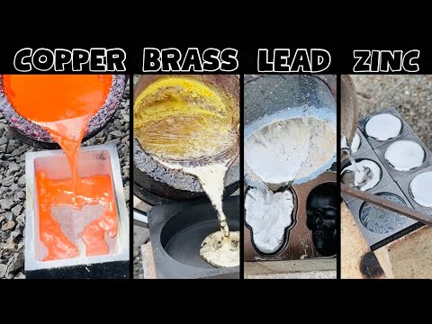 Mixed Melting Free Metal - Copper Lead Zinc Brass Aluminium - ASMR Metal Melting - 16KG+  35LB