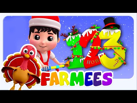 Christmas Numbers Song, Xmas Rhymes and Cartoon Videos for Kids