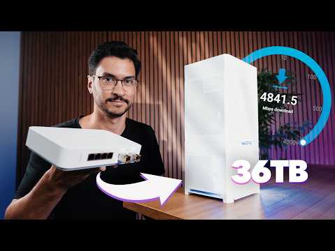 meu SERVIDOR CASEIRO de 10Gbps com TrueNAS! Montei uma rede super rápida! | ADEUS LENTIDÃO!