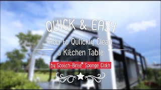 Quick & Easy : How to Qulickly Clean a Kitchen Table สำนักพิมพ์แม่บ้าน