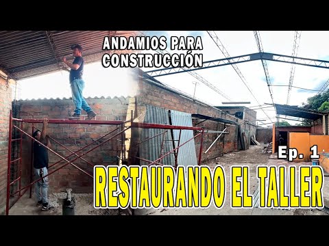 Dónde conseguir ANDAMIOS para la CONSTRUCCIÓN 🤔 RESTAURANDO LA GALERA del TALLER GÁLVEZ