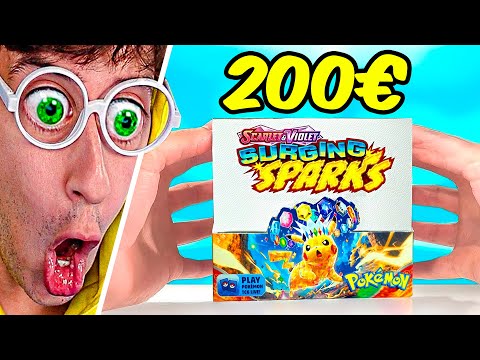 Abro Caja de 200€ 🔥🤑!! (Carta Secreta Pikachu 💎) - Pokémon TCG