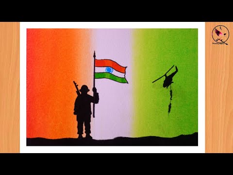 Republic day drawing | 26th January drawing with oil pastel | Republic day poster drawing easy