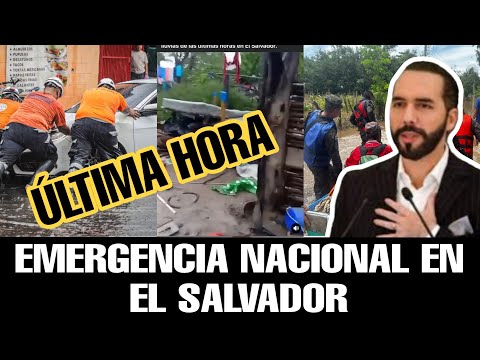 EMERGENCIA EN EL SALVADOR, TORMENTA SARA YA DEJA ESTRAGOS, NAYIB SE PRONUNCIA