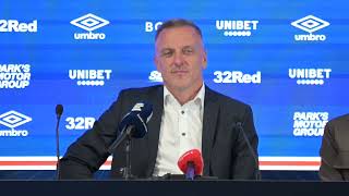 Luboš Kozel po prvním utkání s Rangers