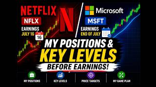Netflix NFLX & Microsoft MSFT  My Positions Before Earnings | Key Price Levels to Watch