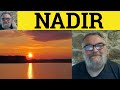Understanding the Concept of Nadir