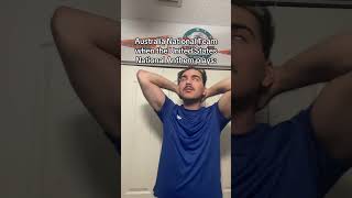 Australia national team when the United States national anthem plays