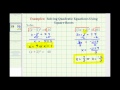Solving Quadratic Equations with Square Roots