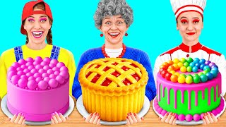 Me vs Grandma Cooking Challenge | Simple Secret Kitchen Hacks and Tools by TeenTeam Challenge