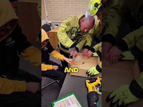 He got stuck in the school desk 😲