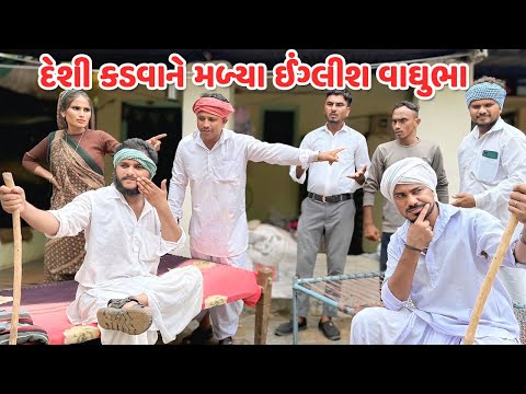 દેશી કડવાને મળ્યા ઈંગ્લીશ વાઘુભા // કોમેડી વિડિયો // Gujarati Comedy Video Funni Desi Boys