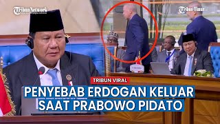 Yang Terjadi Sebenarnya Kenapa Erdogan Keluar Ruangan saat Prabowo Pidato di KTT D-8