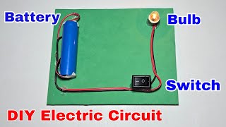How To Make a Simple Electric Circuit | Working Model School Science Project