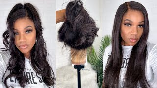 Step By Step 360 Silky Straight Lace Wig Install | Luvme Hair