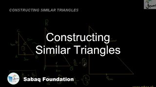 Constructing Similar Triangles
