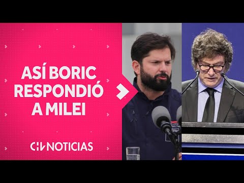 BORIC RESPONDIÓ A MILEI en medio de tenso cruce: “Un poquito más de humildad”