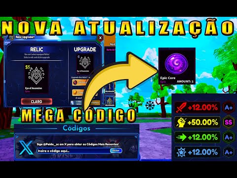 CORRE!! SAIU NOVO CÓDIGO DE RELIQUIA + NOVA ATUALIZAÇÃO NO ARISE CROSSOVER (SOLO LEVELING) ROBLOX
