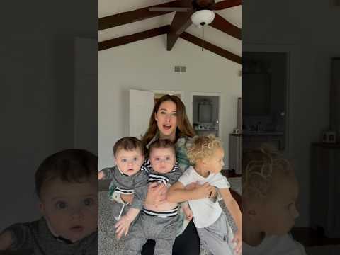 Wish I could still hold them all at once 🥹💙 #mom #twins #family #transformation #trending #fyp