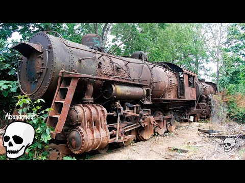 Abandoned Trains. Old Abandoned Steam Engine Trains in USA. Abandoned Steam Locomotives