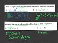 Exploring Polynomials and Their Vocabulary