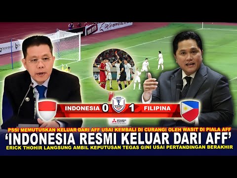 🔴 GEGERKAN JAGAT ASEAN !! PSSI Resmi Keluar Dari AFF Usai Kembali Dicurangi Wasit Di Piala AFF 2024