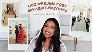 Our Wedding Cost Breakdown In 2023 | Planned In 6 Months