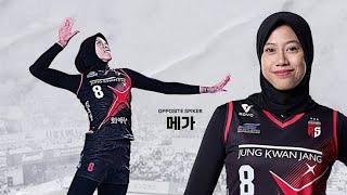 KUMPULAN SMASH KERAS MEGAWATI HANGESTRI LIGA VOLLEY KOREA