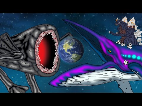 SPACE WHALE vs PREHISTORY SEA EATER vs SPACE GODZILLA