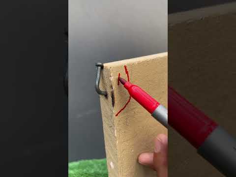 truco para hacer agujero en la esquina de la madera #hazlotúmismo
