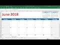 Excel Calendar Functionality and Features