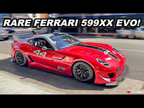 BANNED Ferrari 599XX EVO Seen Driving on Streets – LOUD Cold Start + Revs!