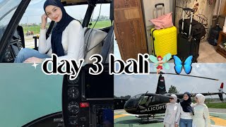 Day 3 di bali ! , my first experience naik helicopter🤓🤍