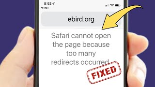Safari Not Loading? Fix "Too Many Redirects" Error on iPhone & iPad (i0S 26 Guide)