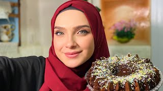عملت كيك على السحور 🥰 معقول حترق 😂