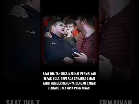 DIA TIDAK BISA MELIHAT SEPAKBOLA TAPI SAHABATNYA ADALAH MATA UNTUKNYA #respect #football #motivasi
