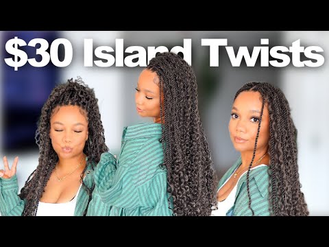 $30 Boho Island Twist Crochet Braids 🔥 on Natural Hair | Easy Install w/ Amazon Hair