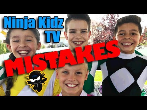 Ninja Kidz TV Mistakes - Power Rangers Edition