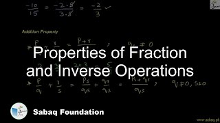Properties of Fraction and Inverse Operations