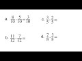 Subtracting Fractions with Like Denominators
