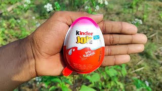 NEW! Colored Glitter Kinder Joy opening ASMR - A lot of Kinder Surprise egg toys Part-320