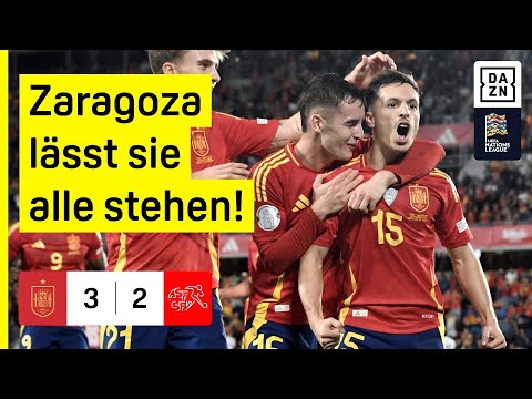 Bayern-Leihgabe brilliert mit Zauberfuß & Siegtreffer: Spanien - Schweiz | Nations League | DAZN