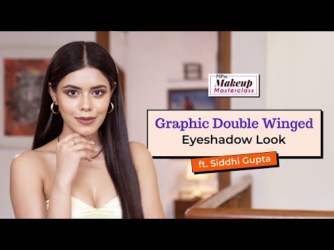 GRAPHIC DOUBLE WINGED EYESHADOW LOOK ft. Siddhi Gupta | PopxoBeauty