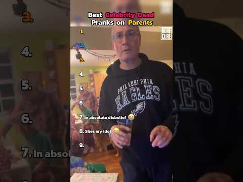Best Celebrity Dead Pranks on Parents 3 😭 #shorts #pranks #parents #celebrity #fyp