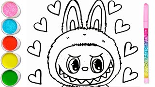 DRAWING AND COLORING LABUBU FOR KIDS AND TODDLERS || DRAWINGS FOR CHILDREN
