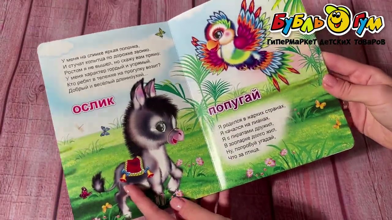 Книга Солнышко Отгадай кто это на картоне с 3-5лет - видео