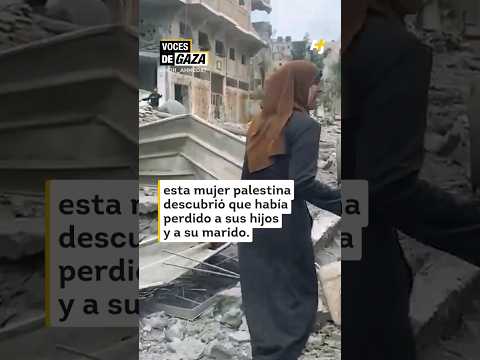 Pierde a su familia mientras salía por comida en Gaza #shorts