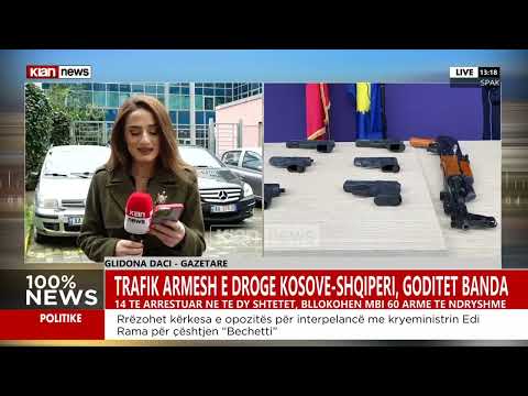 Klan News - Trafik armësh e droge Kosovë-Shqipëri, goditet banda, raporton gazetarja Glidona Daci