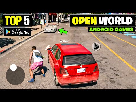 Top 5 Realistic OPEN WORLD Games For Android 2024 l Best android games 2024