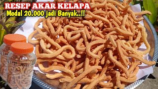 Resep Kue Akar Kelapa Ekonomis!! 1/2Kg Jadi 2 Toples..